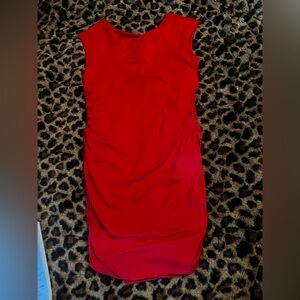 Lucy in the Sky Fiery Red Midi Dress